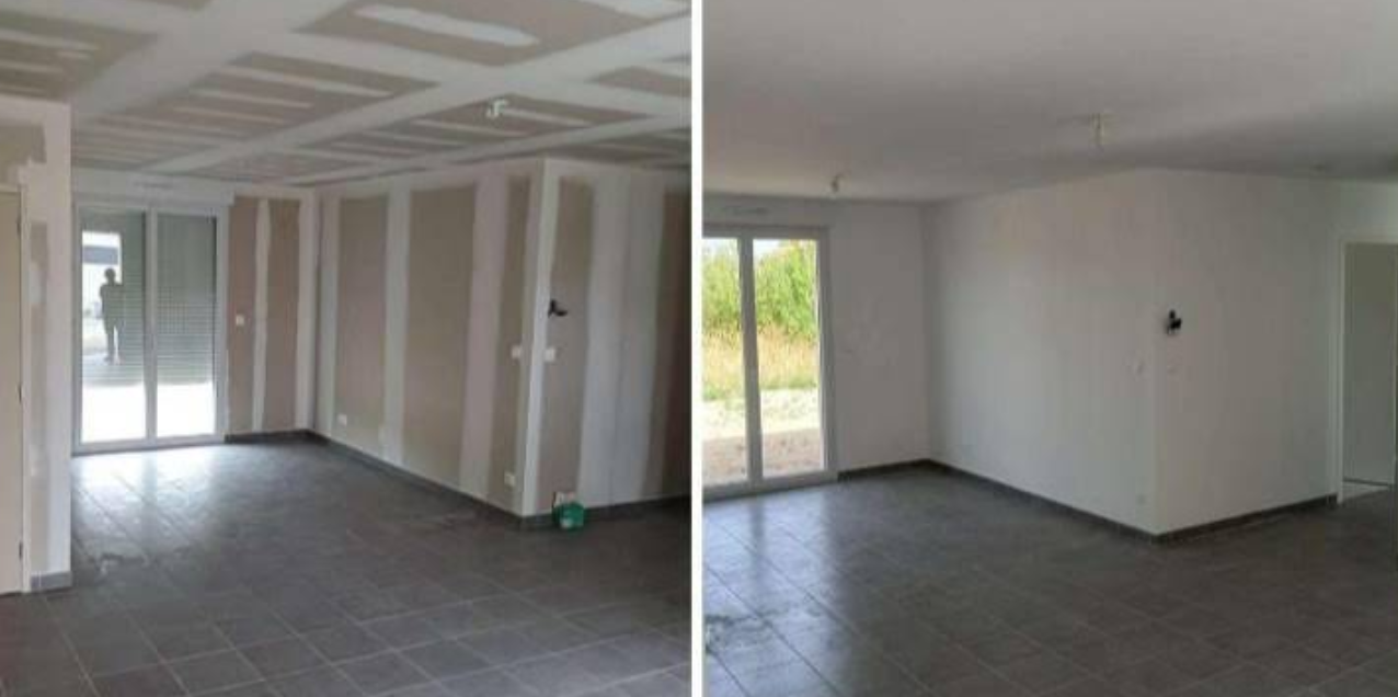 Toiture avant et après